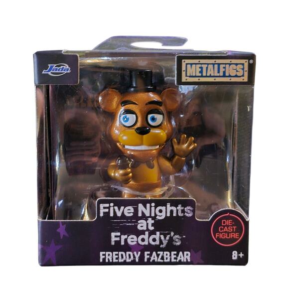 Five Nights at Freddys Freddy Fazbear Metalfigs Die Cast Jada 2.5in FNAF Mini - Picture 1 of 5
